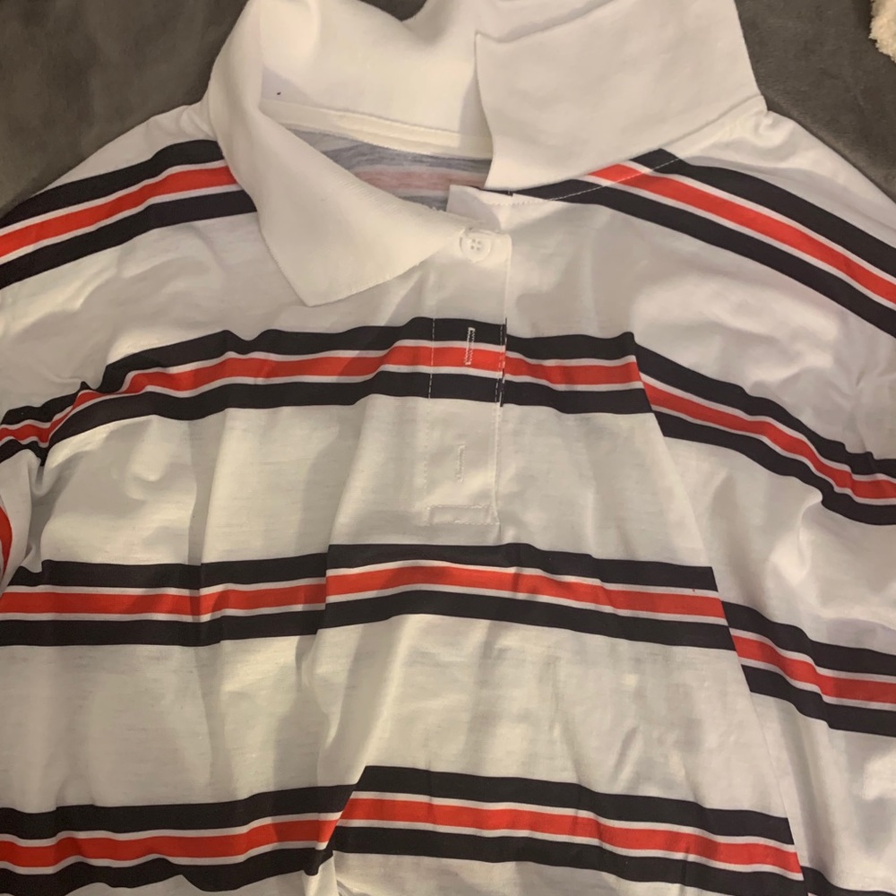 Striped SHEIN collared shirt